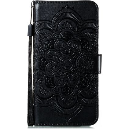 Mobigear Mandala HONOR 9X Lite Hoesje Bookcase Portemonnee - Zwart