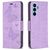 Mobigear Butterfly Samsung Galaxy A54 Hoesje Bookcase Portemonnee - Paars