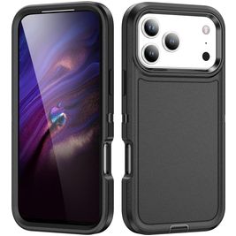Mobigear Rugged iPhone 17 Pro Hoesje Hardcase Backcover Shockproof - Zwart