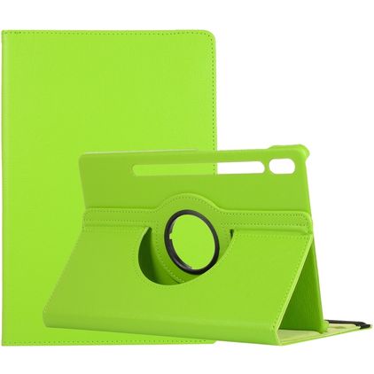 Mobigear DuoStand Samsung Galaxy Tab S9 Plus Hoes Draaibare Bookcase - Groen