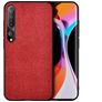 Mobigear Fabric Xiaomi Mi 10 Hoesje Hardcase Backcover - Rood
