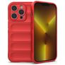 Mobigear Bumpy iPhone 14 Pro Hoesje Flexibel TPU Backcover - Rood