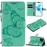 Mobigear Butterfly iPhone 12 Pro Hoesje Bookcase Portemonnee - Turquoise