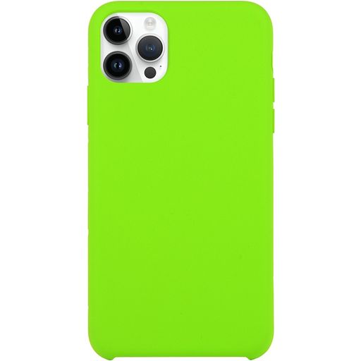 Mobigear Rubber Touch iPhone 15 Pro Siliconen Hoesje Backcover - Lime