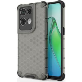 Mobigear Honeycomb OPPO Reno 8 Pro 5G Hoesje Hardcase Backcover Shockproof - Zwart