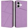 Mobigear Frosted Flip iPhone 17 Hoesje Bookcase Portemonnee - Paars