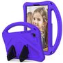 Mobigear AeroArmor Samsung Galaxy Tab A7 Lite Kinder Tablethoes met Handvat + Stylus Houder - Paars