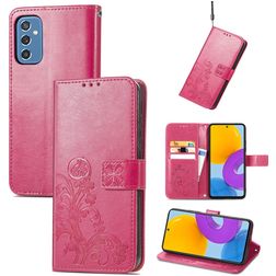 Mobigear Clover Samsung Galaxy M52 Hoesje Bookcase Portemonnee - Magenta