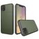 Mobigear Card iPhone 11 Hoesje Hardcase Backcover Shockproof met Pasjeshouder - Legergroen