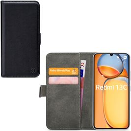 Mobilize Classic Gelly Wallet Xiaomi Redmi 13C Hoesje Bookcase Portemonnee - Zwart