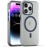 Mobigear Shockproof iPhone 16 Pro MagSafe Hoesje Flexibel TPU Backcover - Donkerblauw