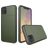 Mobigear Card iPhone 11 Hoesje Hardcase Backcover Shockproof met Pasjeshouder - Legergroen