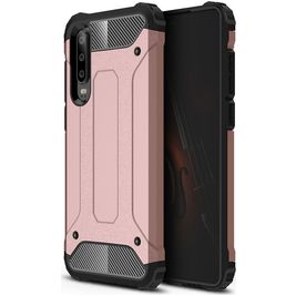 Mobigear Outdoor Huawei P30 Hoesje Hardcase Backcover Shockproof - Roségoud Mobigear Outdoor Huawei P30 Hoesje Hardcase Backcover Shockproof - Roségoud