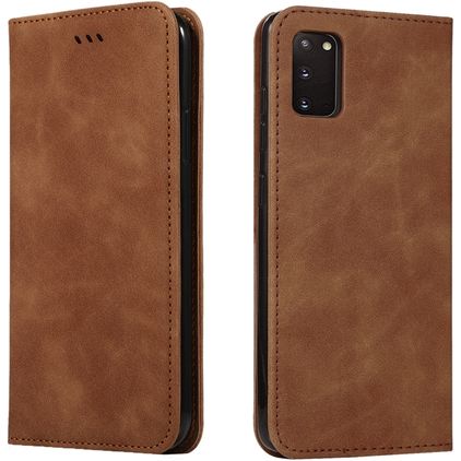 Mobigear Retro Slim Samsung Galaxy S20 Hoesje Bookcase Portemonnee - Bruin
