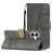 Mobigear Stitch iPhone 17 Hoesje Bookcase Portemonnee - Grijs