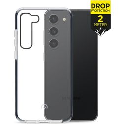 Mobilize Shatterproof Samsung Galaxy S23 Plus Hoesje Hardcase Backcover Shockproof - Transparant / Zwart