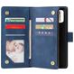 Mobigear Zipper Samsung Galaxy A71 Hoesje Bookcase Portemonnee - Blauw