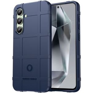 Mobigear Rugged Shield Samsung Galaxy S24 FE Hoesje Flexibel TPU Backcover Shockproof - Blauw