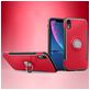 Mobigear Armor Ring iPhone XR Hoesje Hardcase Backcover Shockproof met Ringhouder - Rood