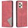 Mobigear Rhombus Slim Realme C35 Hoesje Bookcase - Rood