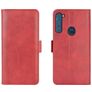 Mobigear Slim Magnet Motorola One Fusion Plus Hoesje Bookcase Portemonnee - Rood