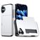 Mobigear Card iPhone 18 Hoesje Hardcase Backcover Shockproof met Pasjeshouder - Zilver