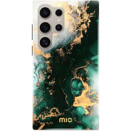 MIO Samsung Galaxy S24 Ultra MagSafe Hoesje Hardcase Backcover - Green Marble