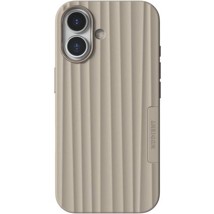Nudient Bold iPhone 17 MagSafe Hoesje Hardcase Backcover - Linen Beige