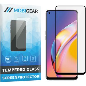 Mobigear Premium OPPO A94 Glazen Screenprotector - Case Friendly - Zwart
