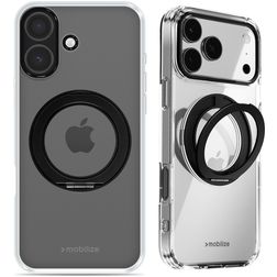 Mobilize 360 Rotating Ring iPhone 17 MagSafe Hoesje Hardcase Backcover met Ringhouder - Zwart