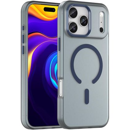 Mobigear Shockproof iPhone 17 Pro Max MagSafe Hoesje Hardcase Backcover - Donkerblauw