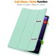 Mobigear Tri-Fold Gel Samsung Galaxy Tab S9 FE Hoes Bookcase + Stylus Houder - Groen
