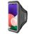 Mobiparts Comfort Fit Telefoonhouder Hardlopen Samsung Galaxy A22 5G Sport Hoesje Neopreen Sportarmband - Zwart