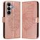 Mobigear Butterfly Samsung Galaxy A27 Hoesje Bookcase Portemonnee - Roségoud