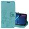 Mobigear Roses iPhone XR Hoesje Bookcase Portemonnee - Turquoise