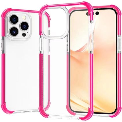 Mobigear Full Bumper iPhone 14 Pro Hoesje Hardcase Backcover Shockproof - Magenta