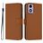 Mobigear Urban Wallet Motorola Moto E14 Hoesje Bookcase Portemonnee - Bruin