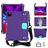 Mobigear Ruggedized iPad 11 (2025) Hoes EVA Schuim Backcover + Stylus Houder + Schouderband + Standaard - Paars