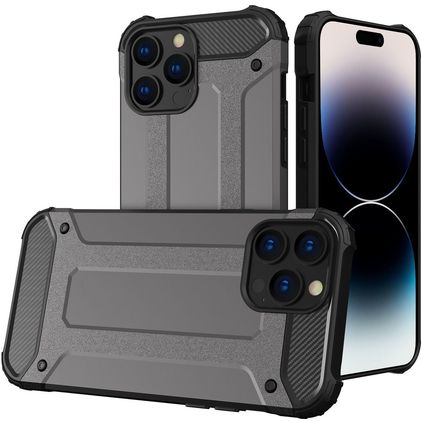 Mobigear Outdoor iPhone 14 Pro Hoesje Hardcase Backcover Shockproof - Grijs