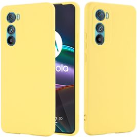 Mobigear Rubber Touch Motorola Edge 30 Siliconen Hoesje Backcover - Geel