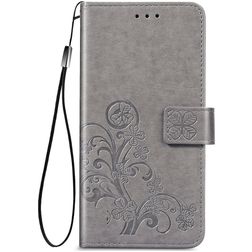 Mobigear Clover Samsung Galaxy A52s 5G Hoesje Bookcase Portemonnee - Grijs