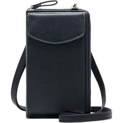 Antonio Fonzo Crossbody Telefoontasje - Small - Charcoal Black