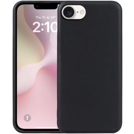 Mobigear Basics iPhone 17e Hoesje Flexibel TPU Backcover - Zwart