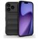 Mobigear Bumpy iPhone 17 Pro Hoesje Flexibel TPU Backcover - Zwart