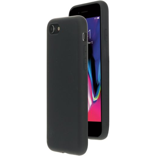 Mobiparts iPhone 8 Siliconen Hoesje Backcover - Zwart