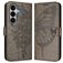 Mobigear Butterfly Samsung Galaxy A27 Hoesje Bookcase Portemonnee - Grijs