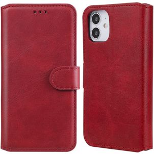 Mobigear Wallet iPhone 12 Mini Hoesje Bookcase Portemonnee - Rood