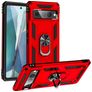 Mobigear Armor Ring Google Pixel 7 Pro Hoesje Hardcase Backcover Shockproof met Ringhouder - Rood