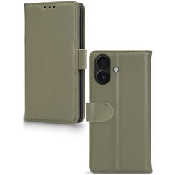 Mobilize Premium Gelly iPhone 17 Hoesje Bookcase Portemonnee - Groen