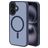 Mobiparts Hardcover iPhone 16 MagSafe Hoesje Hardcase Backcover - Satin Blue